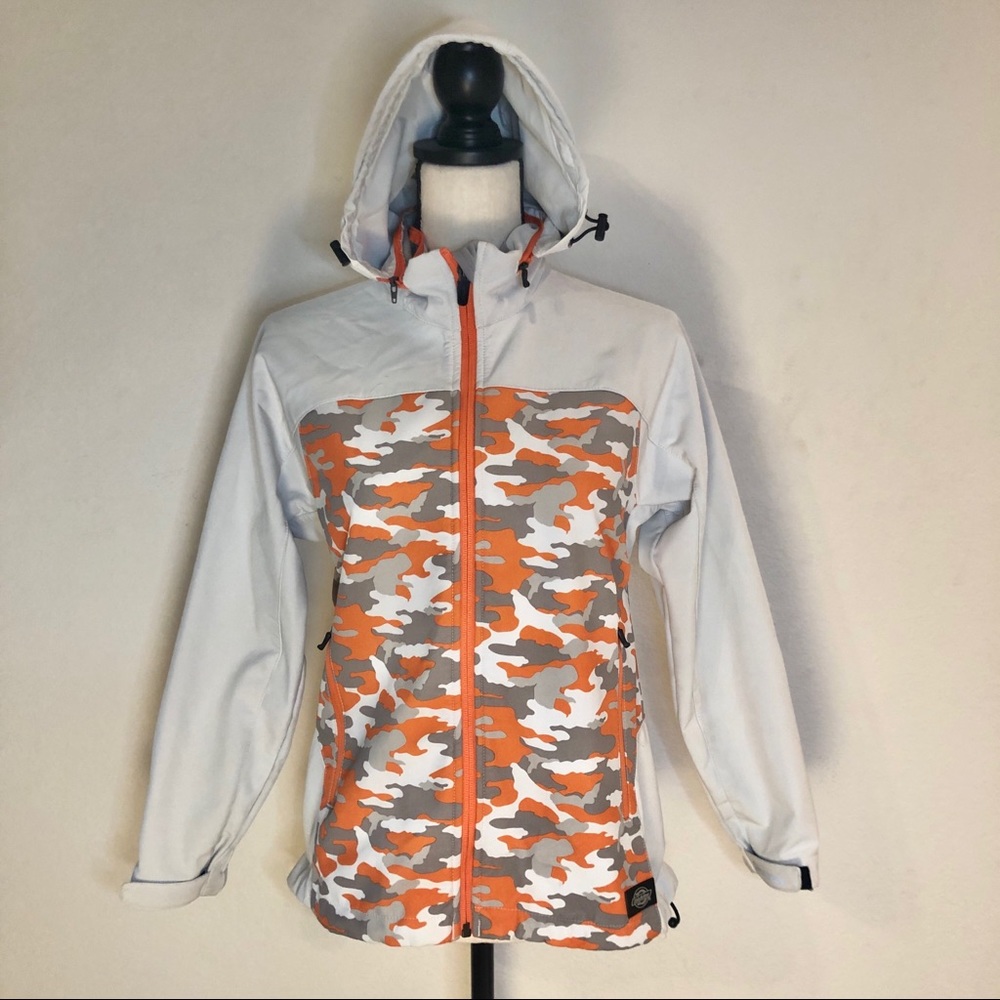 Dickies Orange & White Camouflage Coat with Moisture Management Size Small